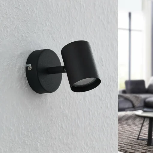 ELC Binola spot en noir, à 1 lampe| Spots Et Projecteurs Led|Spots