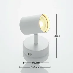 ELC Tomoki spot, blanc, à 1 lampe| Spots Et Projecteurs Led|Spots