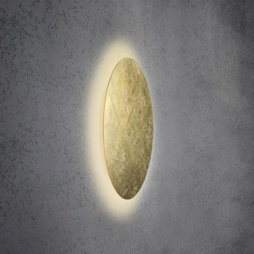Escale Blade applique LED, feuille d’or, Ø 59 cm| Appliques Murales Led|Appliques Murales
