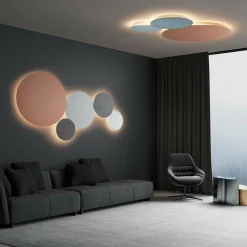 Escale Blade applique LED, argentée mate, Ø 34 cm| Appliques Murales Led|Appliques Murales