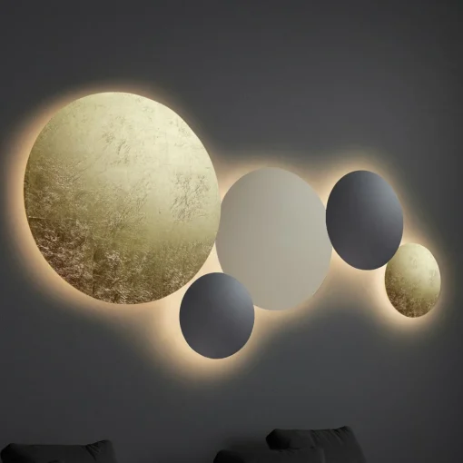 Escale Blade applique murale LED anthracite Ø 44 cm| Appliques Murales Led|Appliques Murales