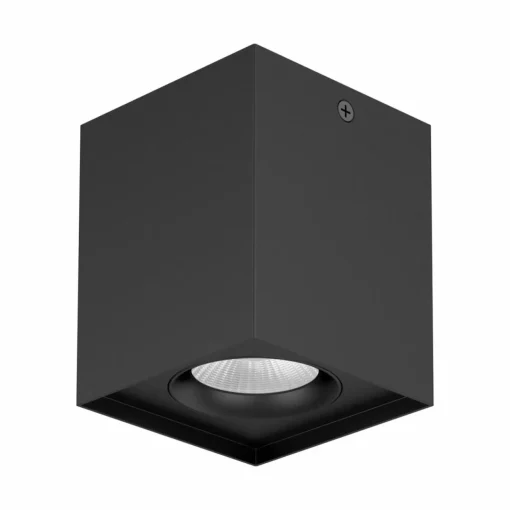 EVN Kardanus plafonnier LED, 9x9 cm, noir| Plafonniers Led|Plafonniers
