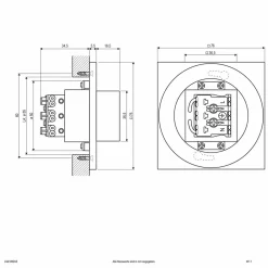 EVN LQ230 applique LED encastrable down anthracite| Spots Encastrés Led|Luminaires Led D'Intérieur