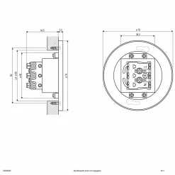 EVN LR230 applique LED encastrable direct blanche| Spots Encastrés Led|Luminaires Led D'Intérieur