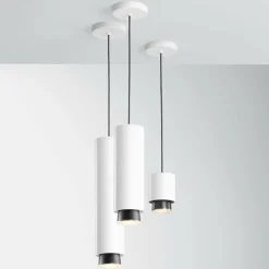 Fabbian Claque suspension LED 20 cm blanc| Suspensions Led|Suspensions
