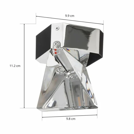 Fabbian Tripla - plafonnier LED en cristal, alu| Plafonniers Led|Plafonniers
