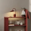 ferm LIVING Lampe à poser LED rechargeable Arum, rouge, intensité| Lampes À Poser Led|Lampes À Poser Et Lampes De Table