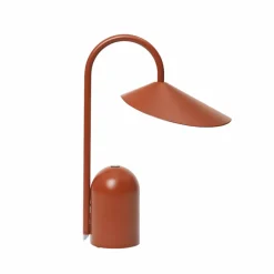 ferm LIVING Lampe à poser LED rechargeable Arum, rouge, intensité| Lampes À Poser Led|Lampes À Poser Et Lampes De Table