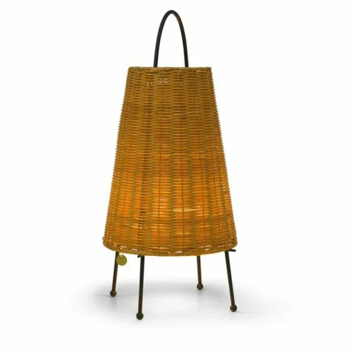 ferm LIVING Lampe de table LED rechargeable Porti Braided, rotin,| Lampes À Poser Led|Lampes À Poser Et Lampes De Table