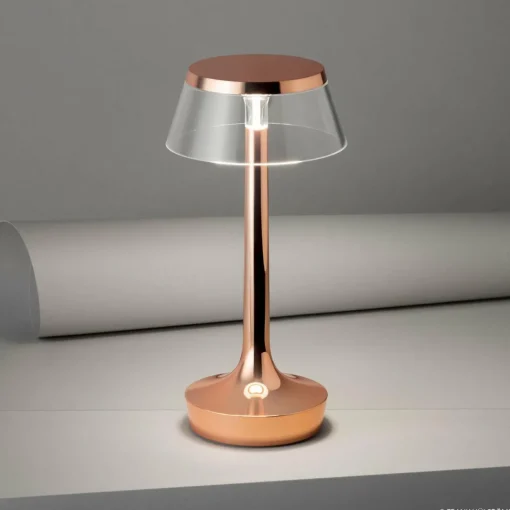 FLOS Bon Jour unplugged lampe à poser LED, cuivrée| Lampes À Poser Led|Lampes À Poser Et Lampes De Table