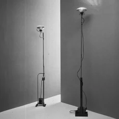 FLOS Lampadaire Toio Limited Edition, noir, métal, 195 cm| Lampadaires Led|Lampadaires