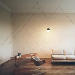 FLOS String light suspension, câble 12 m, sphère| Suspensions Led|Suspensions