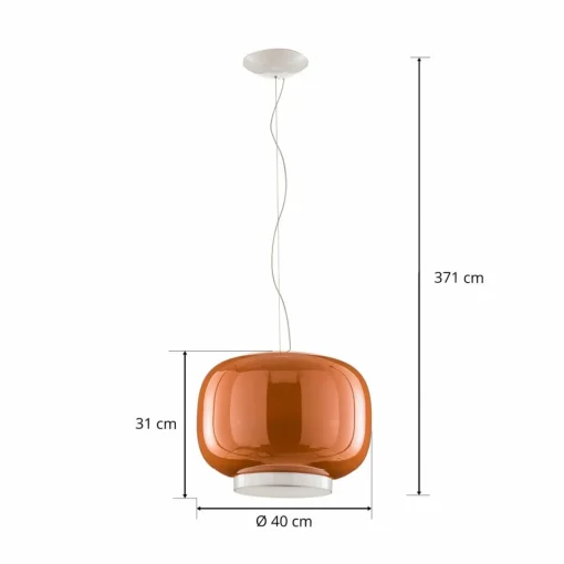 Foscarini Chouchin 1 suspension LED, orange| Suspensions Led|Suspensions