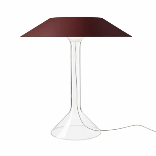 Foscarini lampe de table LED Chapeaux M, rouge foncé| Lampes À Poser Led|Lampes À Poser Et Lampes De Table