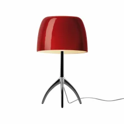 Foscarini Lumiere grande noir/rouge dimmable| Luminaires Led D'Intérieur