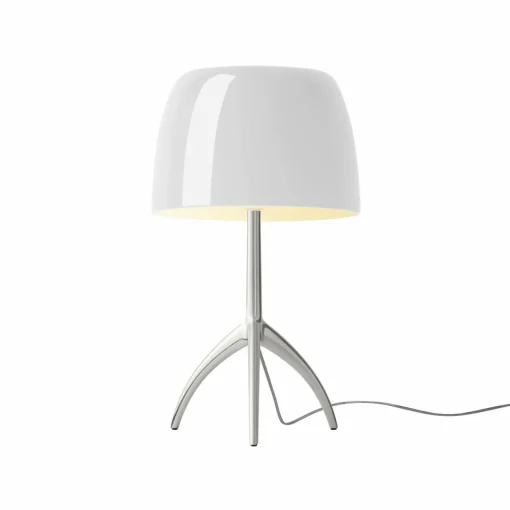 Foscarini Lumiere grande alu/blanc dimmable| Lampes À Poser Led|Lampes À Poser Et Lampes De Table