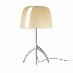 Foscarini Lumiere piccola alu/crème dimmable| Lampes À Poser Led|Lampes À Poser Et Lampes De Table
