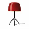 Foscarini Lumiere piccola noir/rouge, dimmable| Lampes À Poser Led|Lampes À Poser Et Lampes De Table