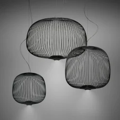Foscarini Spokes 2 piccola suspension dim noire| Suspensions Led|Suspensions