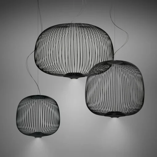 Foscarini Spokes 2 piccola suspension dim noire| Suspensions Led|Suspensions