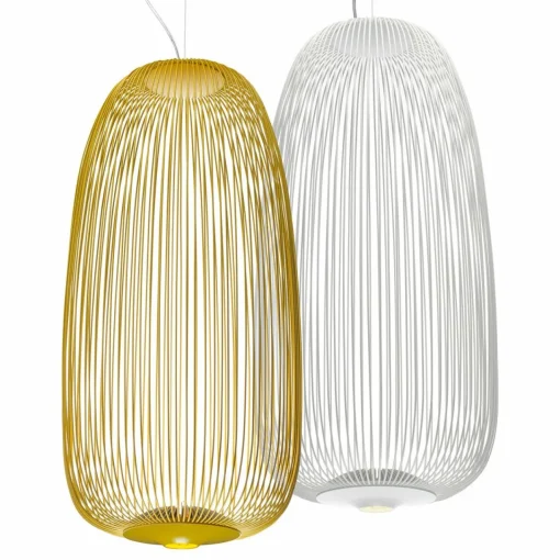 Foscarini Spokes 1 suspension LED dimmable blanche| Suspensions Led|Suspensions