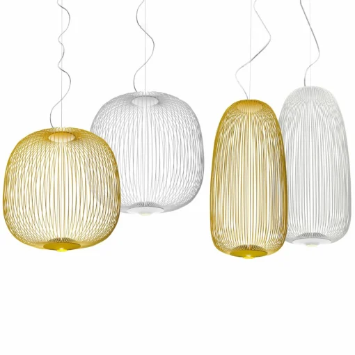 Foscarini Spokes 1 suspension LED dimmable blanche| Suspensions Led|Suspensions