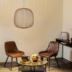 Foscarini Spokes 2 suspension LED dimmable cuivrée| Suspensions Led|Suspensions