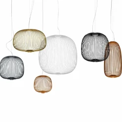 Foscarini Spokes 1 suspension LED dimmable cuivrée| Suspensions Led|Suspensions