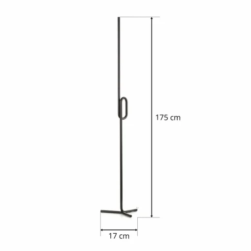 Foscarini Tobia terra lampadaire LED, noir| Lampadaires Led|Lampadaires
