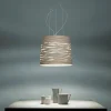 Foscarini Tress grande suspension LED, greige| Suspensions Led|Suspensions