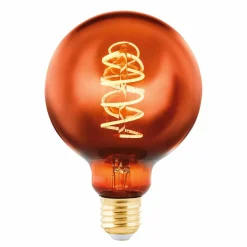EGLO Globe LED E27 G95 4 W filament 2 000 K cuivré| Ampoules Filament|Ampoules Filament