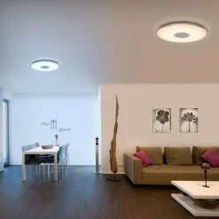 Trio Lighting Grand plafonnier LED Tokyo avec télécommande| Luminaires Led D'Intérieur
