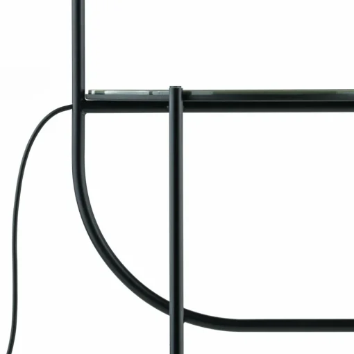 GRUPA Igram lampe sur pied acier et verre gris| Lampadaires Led|Lampadaires
