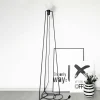 GRUPA Model M3 lampadaire LED noir, câble noir| Lampadaires Led|Lampadaires