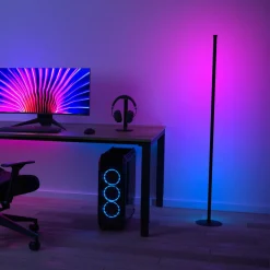 Hama Lampe sur pied LED avec capteur de musique, smart, RVB, intensité| Lampadaires Led|Lampadaires