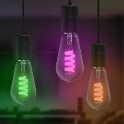 Hama Smart LED Filament E27 ST64, WLAN, Matter, 4,9 W, RGBW| Ampoules Connectées Et Intelligentes|Ampoules Connectées Et Intelligentes
