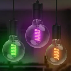 Hama Smart LED Filament E27 G95, WLAN, Matter, 4,9 W, RGBW| Ampoules Connectées Et Intelligentes|Ampoules Connectées Et Intelligentes