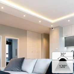 Hama spot encastré LED WLAN, appli, CCT, nickel| Spots Encastrés Led|Luminaires Led D'Intérieur