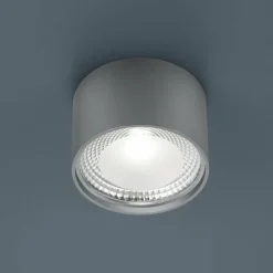 Helestra Kari plafonnier LED, rond, nickel| Plafonniers Led|Plafonniers
