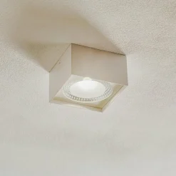 Helestra Kari plafonnier LED, angulaire, blanc| Plafonniers Led|Plafonniers