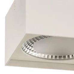 Helestra Kari plafonnier LED, angulaire, blanc| Plafonniers Led|Plafonniers
