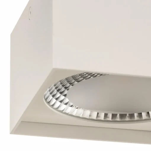Helestra Kari plafonnier LED, angulaire, blanc| Plafonniers Led|Plafonniers