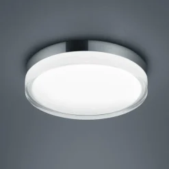 Helestra Tana plafonnier LED, chrome, Ø 28 cm| Plafonniers Led|Plafonniers