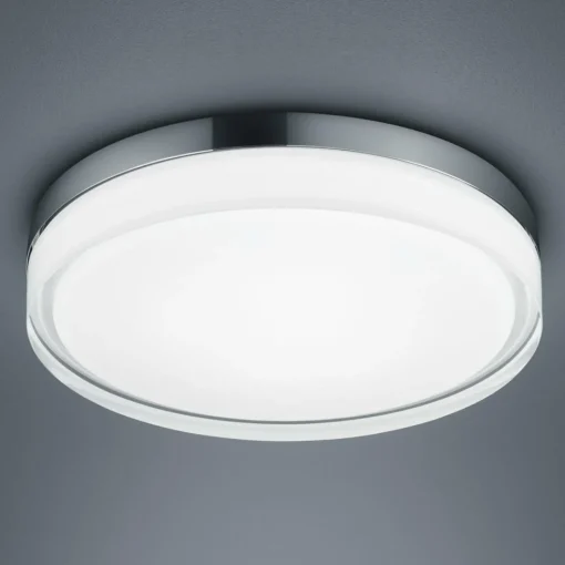Helestra Tana Plafonnier LED, chromé, Ø 33 cm| Plafonniers Led|Plafonniers