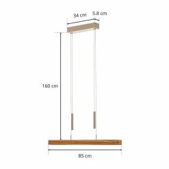 HerzBlut Leonora suspension Up&Down 85 cm huilé| Suspensions Led|Suspensions