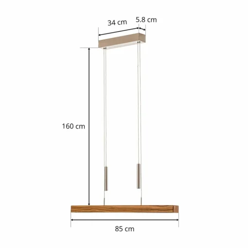 HerzBlut Leonora suspension Up&Down 85 cm huilé| Suspensions Led|Suspensions