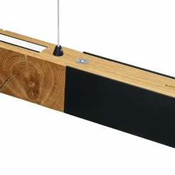 HerzBlut Suspension LED Lana del nero, bois, intensité variable| Suspensions Led|Suspensions