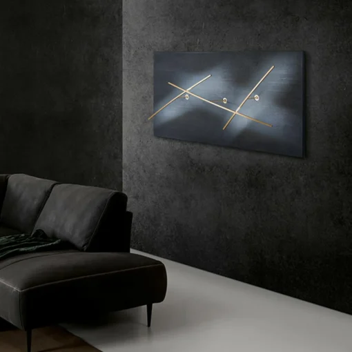 ICONE Albatros mur 927 100cm ardoise/laiton| Appliques Murales Led|Appliques Murales