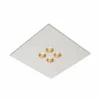 ICONE Confort - Plafonnier LED, blanc-doré| Plafonniers Led|Plafonniers