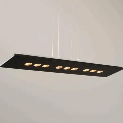 ICONE Confort suspension LED en noir-doré| Suspensions Led|Suspensions